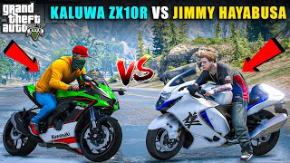 GTA 5 : SUPER BIKES SUNDAY RIDE WITH JIMMY AND KALUWA WITH SUZUKI HAYABUSA AND ZX10R OMG! 2025