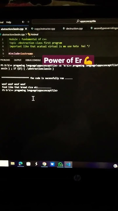how to create abstract class in c++ programming #shorts #ytshorts # ...
