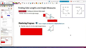 7.1 Video Notes (part 2) Special Right Triangles