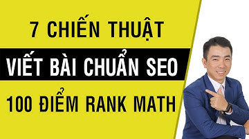 Hướng dẫn 7 Chiến thuật viết bài chuẩn SEO 2024 đạt 100 điểm Rank Math | Văn Thế Web