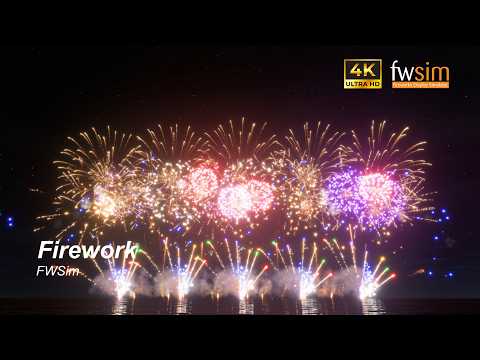 Katy Perry “Firework” Pyromusical | FWSim 4K New Year Celebration 2026