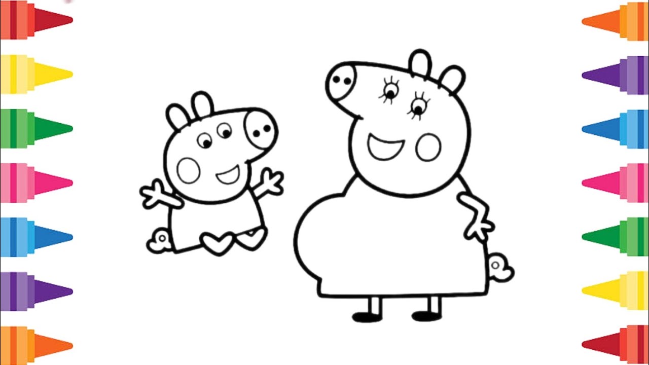 peppa-pig-and-mommy-pig-drawing-coloring-for-kids-peppa-pig-drawing
