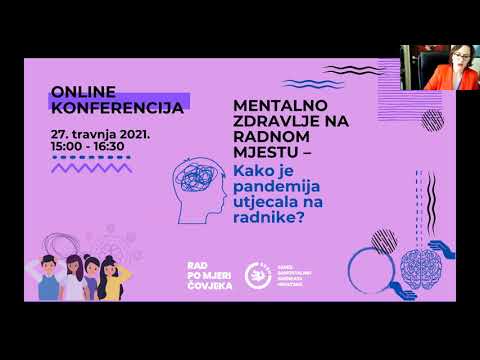 Online konferencija "Mentalno zdravlje na radnom mjestu: kako je pandemija utjecala na radnike?"