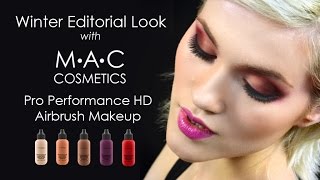 MAC Pro Performance HD Editorial Demo Tutorial /Trucco Aerografo con MAC Cosmetics