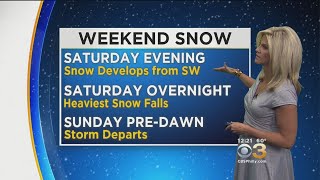 Friday Midday Weather Update: Weekend Snow