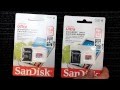 Fake Sandisk vs real Sandisk Micro SD 64 GG card comparison