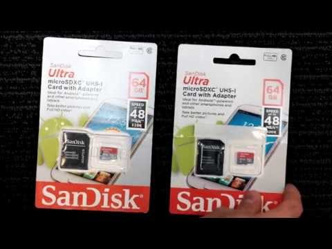 Fake Sandisk Vs Real Sandisk Micro Sd 64 Gg Card Comparison Youtube