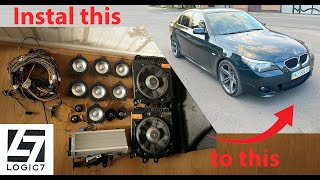 : S677A Retrofit BMW E60 with Logic7 Harman Becker audio system