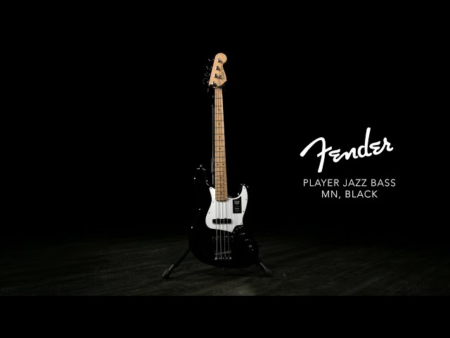 Fender Player Jazz Bass MN, Black | Gear4music demo