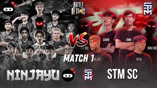 NINJAYU ELITE JAGO PARAH CUY!! NINJAYU ELITE VS STM SC DI MATCH 1 BATTLE OF STARS : SEMIFINAL