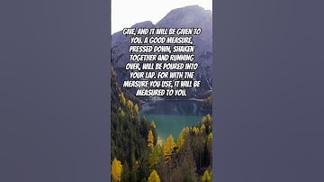 Do This and You Will Be Blessed Abundantly (Luke 6:38)