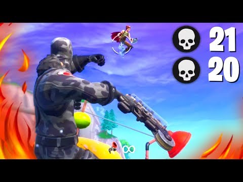 fortnite slide ltm high kill 20 21 eliminations gameplay fortnite battle royale season 7 ruslar online - fortnite snowman hide and seek code