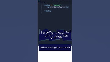 HTML Modal without JS dialog tag in html #shorts #programming #coding