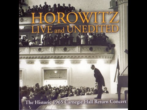 Horowitz CD57a Live and Unedited The Historic 1965 Carnegie