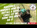 Vintage Ransomes Marquis How To Install A Drive Cable -Then Will It Work #easyfix #willitrun