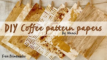 How to make your own pattern paper coffee edition 2