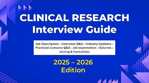 Clinical Research Interview Guide | Interview Questions & Answers #clinicalresearch #interview #jobs