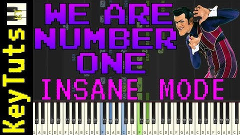 Learn to Play We Are Number One from LazyTown - Insane Mode