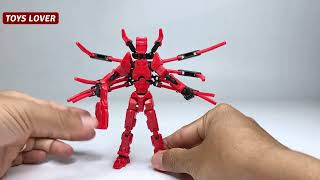 Dummy 9 With Spider Leg Assembly Completed Lucky 13 T13 Action Figure Set 3D Printed Multi Jointed