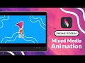 Mixed media animation in procreate dreams  tutorial