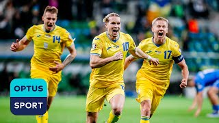 Ukraine do Iceland's VIKING CLAP after beating them to qualify for EURO 2024