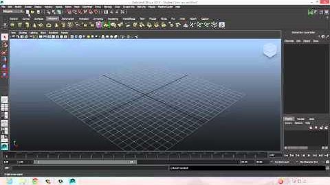 Maya User Interface 1 (Main Menu Bar, Menu Sets, Status Line and Shelf)