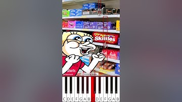 Skittles Meme | Animation Meme (@dude.dans_) - Octave Piano Tutorial