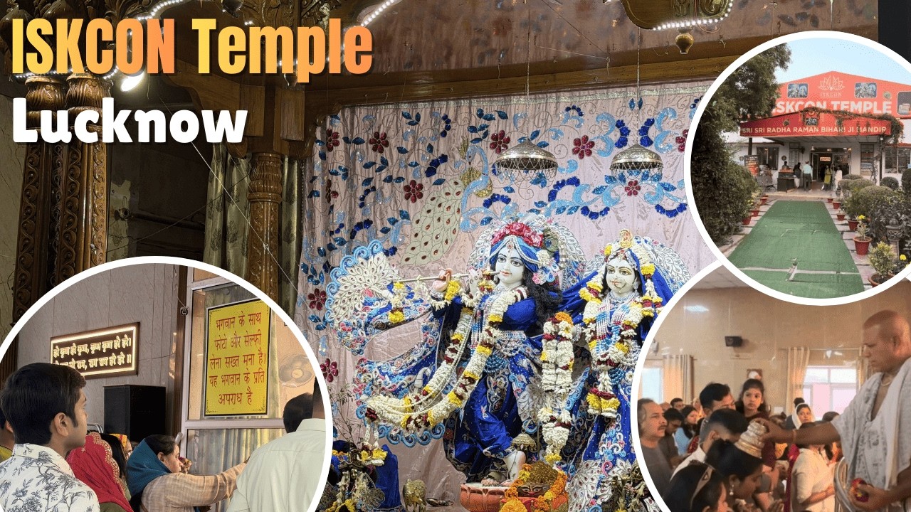 ISKCON Temple Lucknow Vlog | Sri Sri Radha Raman Bihari Ji Mandir 🙏🏻 @TheUjjwalAgarwal