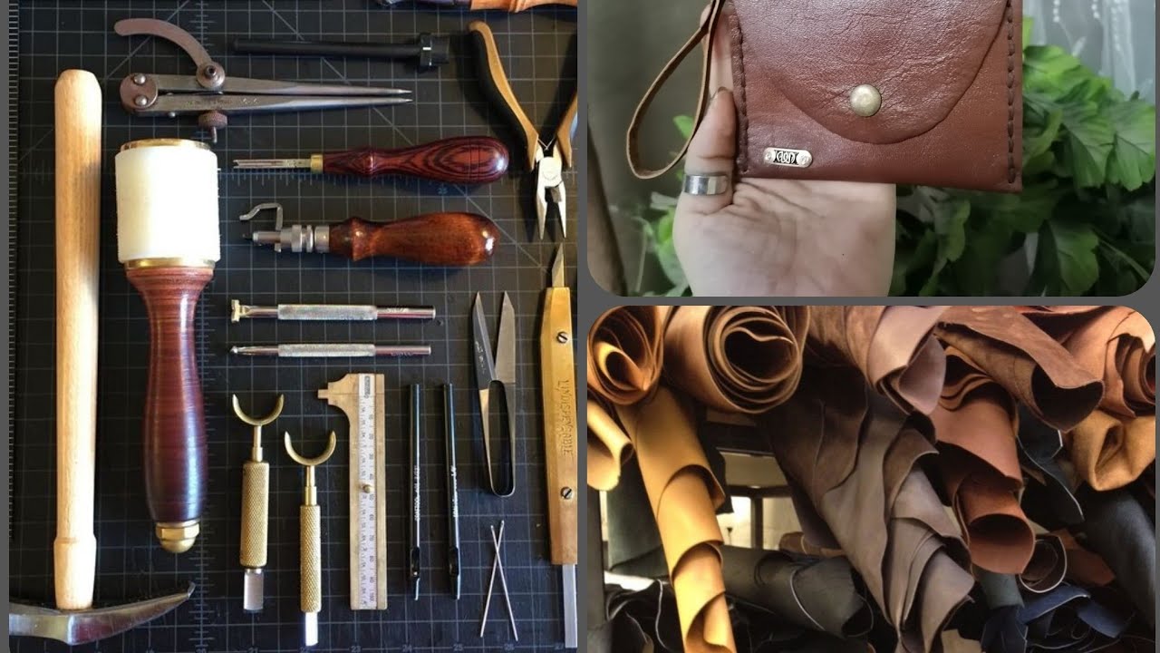 تعليم شغل الجلد من أول الأدوات وأنواع الجلود واماكن بيعهم لغاية تنفيذ بوك كوين