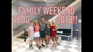 college weekend in my life | family weekend | the university of alabama