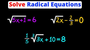 Solve Radical Equations | Square Roots & Cube Roots | Eat Pi