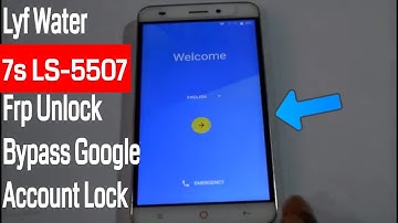 Lyf Water Ls-5507 Frp Unlock/Bypass Google Account Lock Without Box