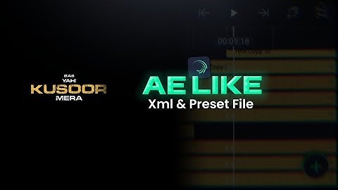 Alight Motion Null Lyric XML / Black Screen Null XMLFILE / XML file Video / Xml & Preset