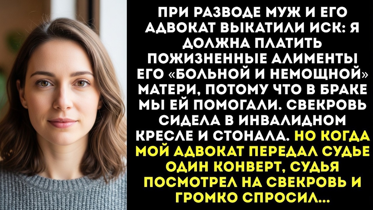 «Ты будешь платить алименты НА МОЮ МАТЬ!» — заявил муж при разводе в зале суда...