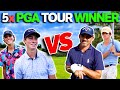 We Challenged 5 Time PGA Tour Winner & His Son To a Golf Match…