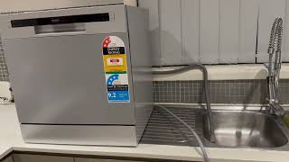How to install a bench top dishwasher easy and clear video (rental friendly dishwasher)