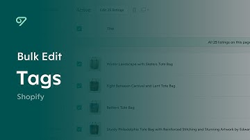 Bulk Edit Shopify Tags in Vela