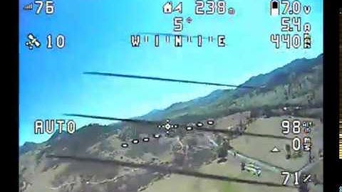 Foamy with Omnibus F4 Pro running Arduplane - 1st Auto