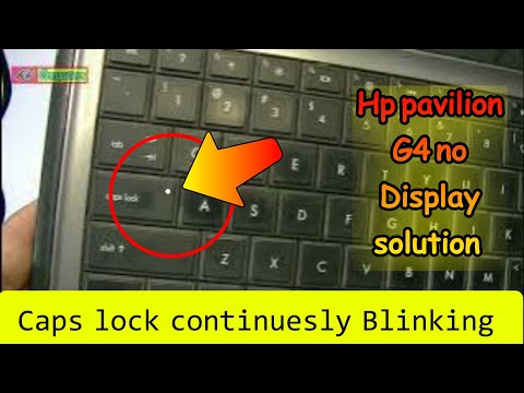 Hp pavilion G4 No display solution | Caps lock blinking fix @khcomputers