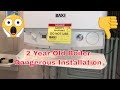 Dangerous Gas Boiler  A day in the life of a Gas Engineer / Plumber