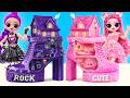 K-Pop Demon Hunter Glow Up: Rock Girl vs Cute Girl Doll House! 12 DIY Crafts for Dolls by Mimi!