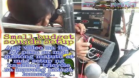 SMALL BUDGET SOUNDS SETUP FOR TRICYCLE part1 / HOW TO INSTALL CAR AMP / HOW TO INSTALL PARAMETRIC