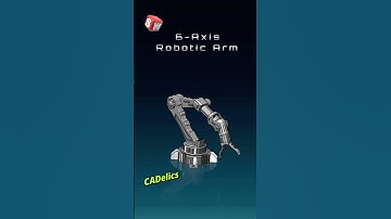 6-Axis Robotic Arm in Action – Stunning SolidWorks Animation! 🤖 #Shorts