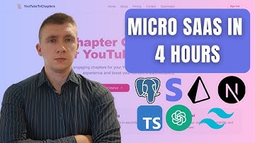 Build a Micro SaaS with Next.JS , Stripe, ShadCN, TypeScript, Prisma, Postgres, OpenAI API (2024)