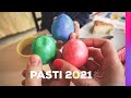 PASTI 2021 | Vopsit & ciocnit oua, activitati cu copii primavara | Cadouri, jocuri, carti || eVrabie