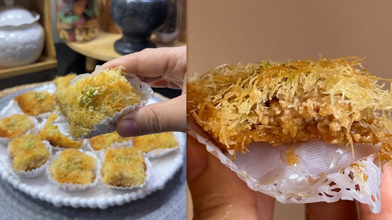 #ترند معسلات قطايف لبوينو😋اسهل معسلة تقدري ديريها👌والبنة ماتقدريش تتخيليها🤤