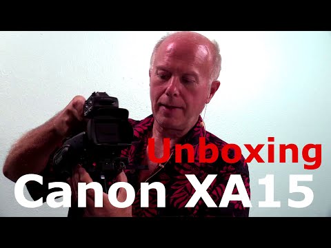 Canon XA15 Video Camera Unboxing and Setup to Stream