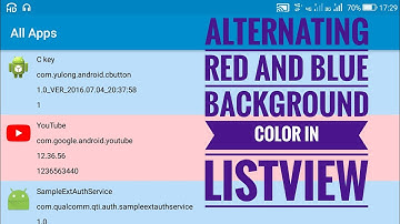 ListView with different background at alternate positions