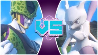 CELL vs MEWTWO! (3D Animation) (Dragon Ball Z vs Pokémon) | REWIND RUMBLE