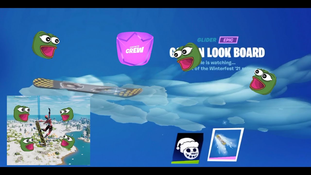 How To Get The NEW FORTNITE SNOWBOARD GLIDER YouTube 